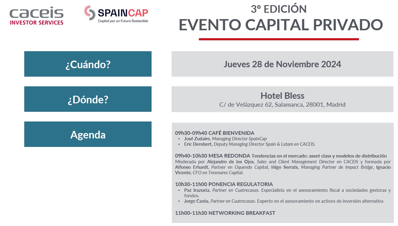 III Edición Evento Capital Privado Spaincap - CACEIS